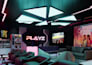 do 3d game arcade design, game lounge, arcade game room, game center design